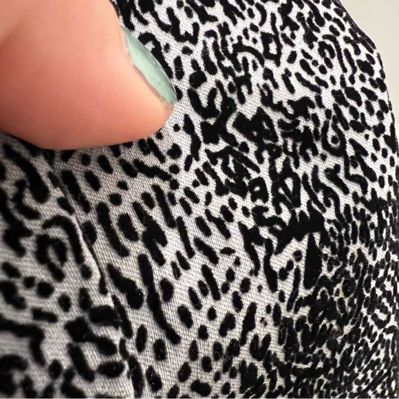 Alfani XL Flocked Animal Print Pull-On Pants Black Size New without tags Holiday - Picture 4 of 9